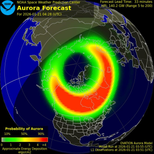 Current Northern hemispheric power input map